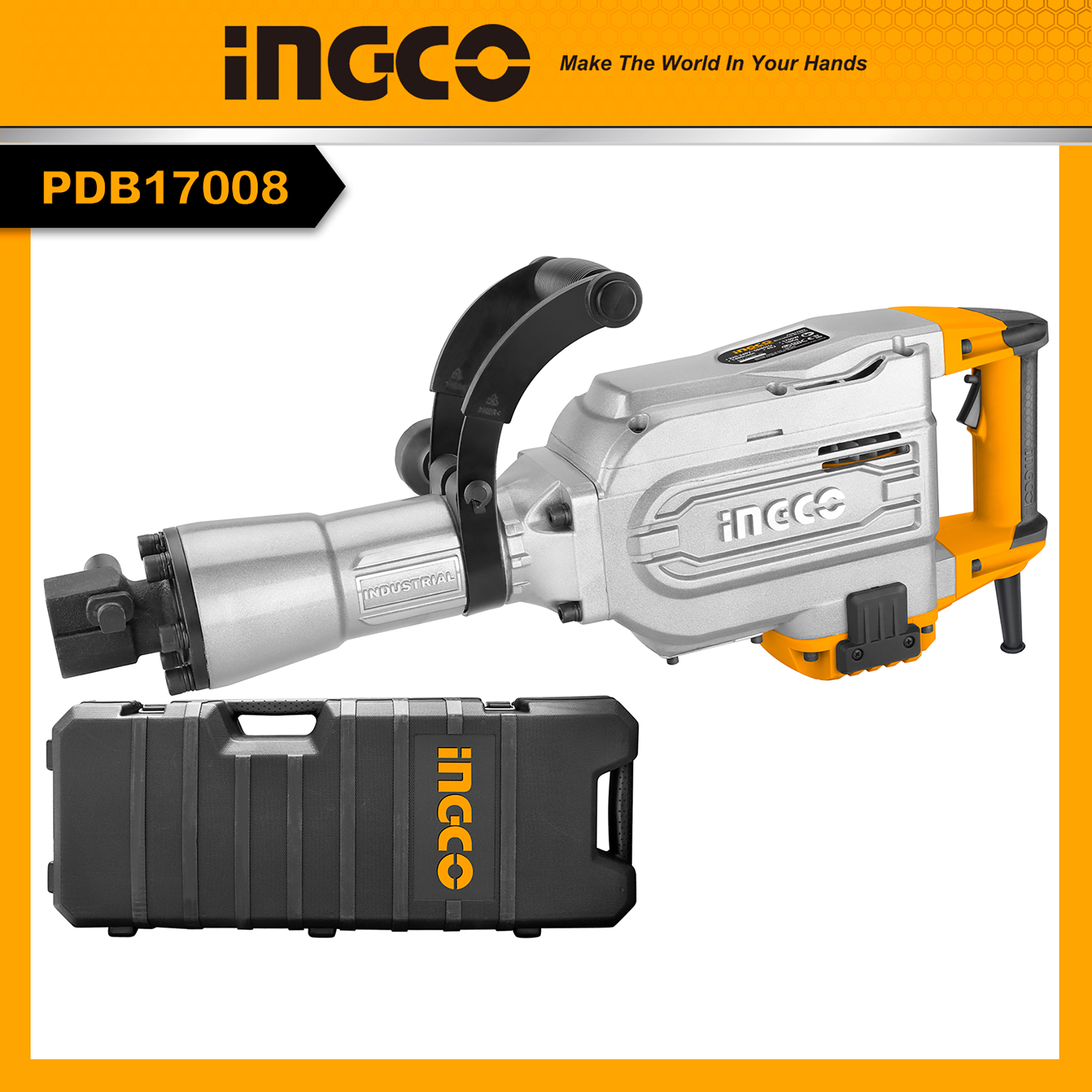 Máy đục bê tông ingco pdb17008