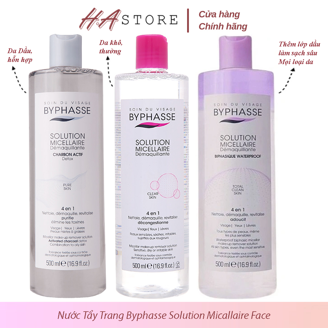 Nước tẩy trang byphasse làm sạch sâu 500ml