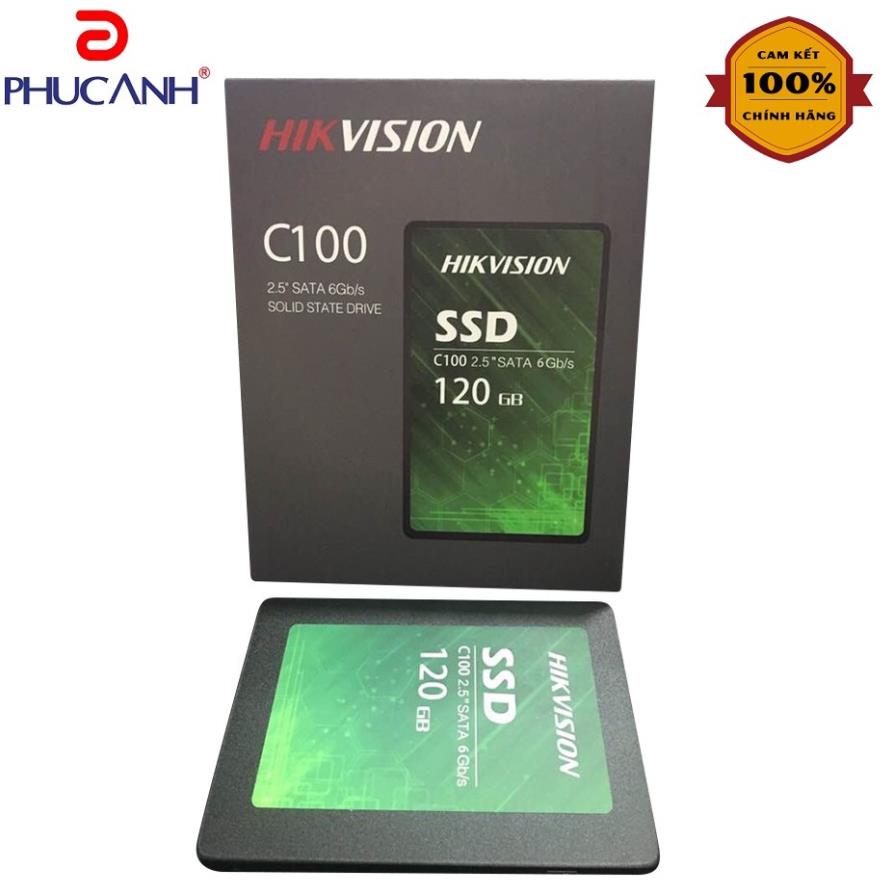 Rẻ vô địch Ổ cứng SSD HIKVISION C100 120Gb 2.5 sata Chính Hãng, bảo hành