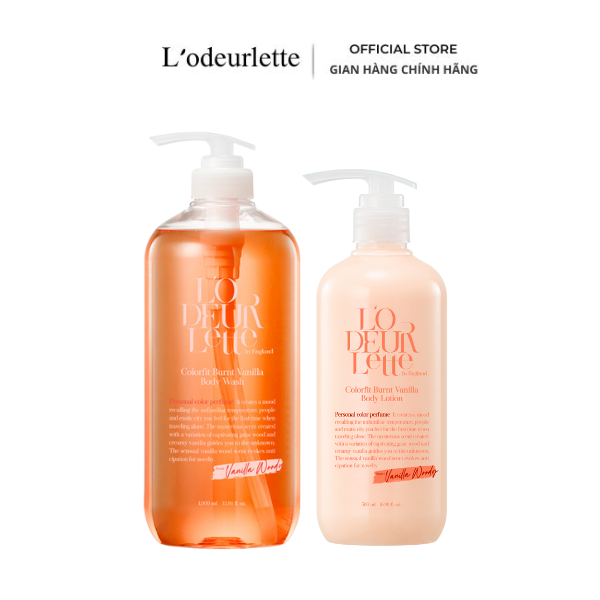 [Tặng Tế Bào Sừng] Combo Sữa Tắm Và Sữa Dưỡng Thể  L'odeurlette In England ( 1000ml+500ml)