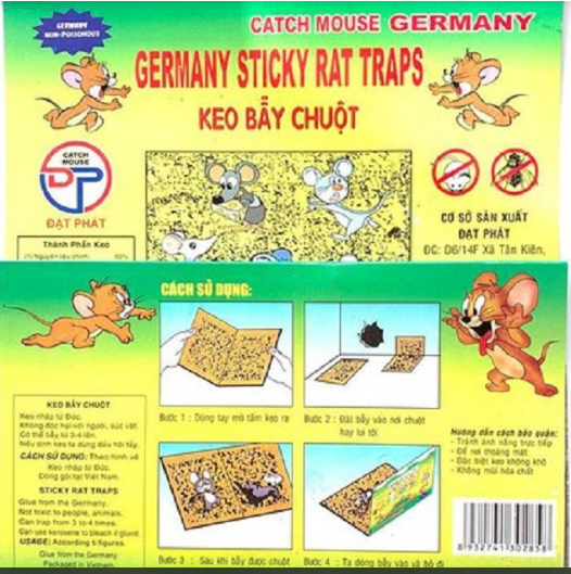 Keo dính chuột Siêu Dính | Miếng keo dán chuột | Miếng bẫy chuột