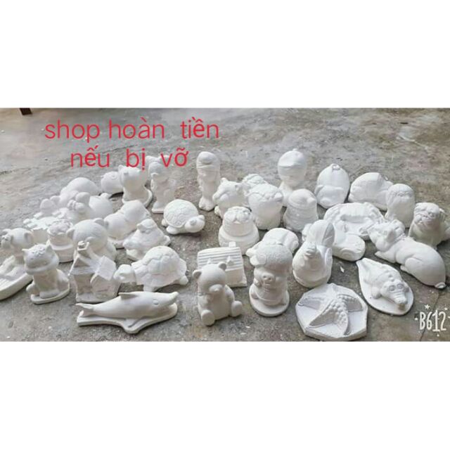 [HCM]Tô tượng .Tượng tô màu 10 con( loại 8-12cm không kèm màu ) 10 tượng
