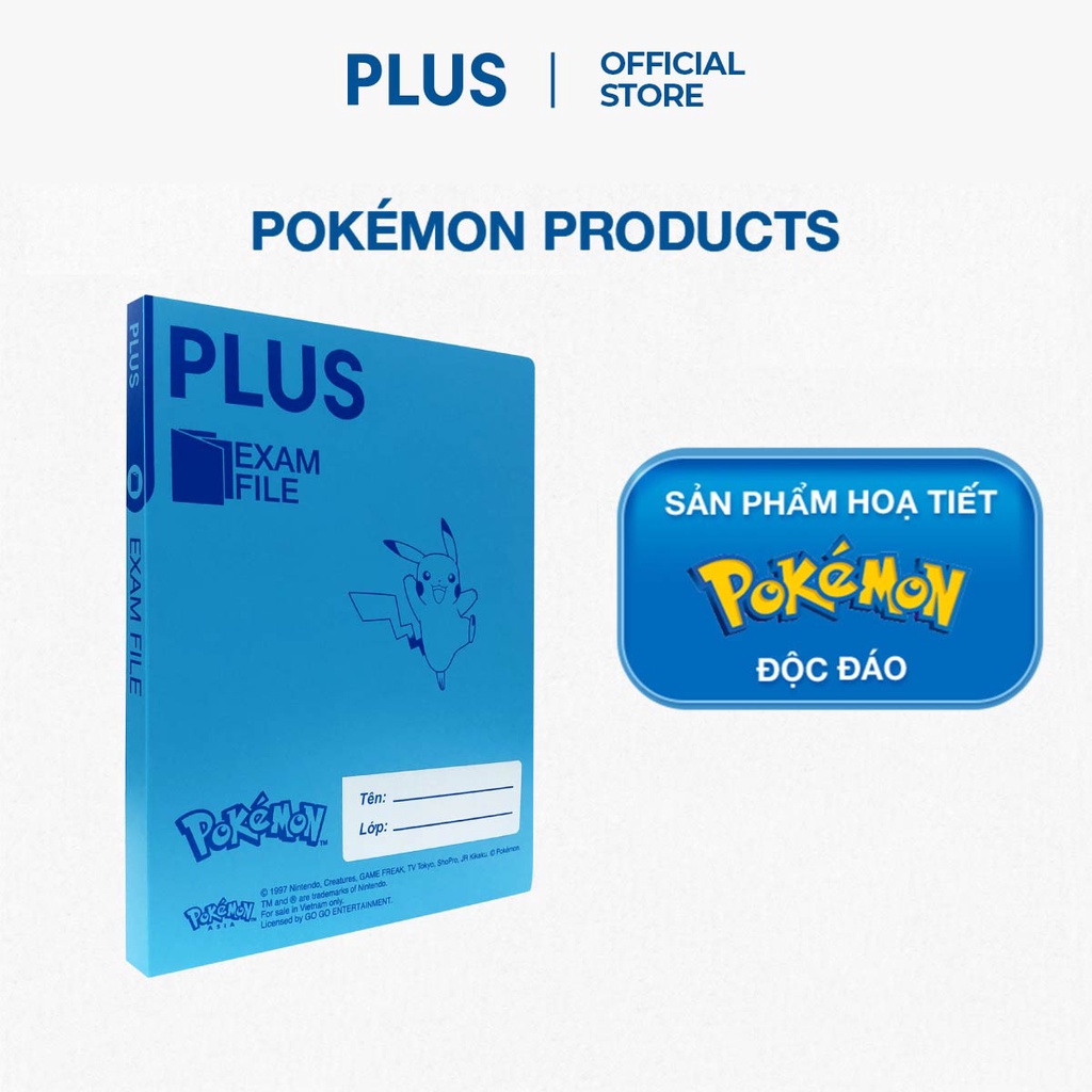 Bìa Hồ Sơ Túi Đựng Tài Liệu PLUS Cho Học Sinh Size A5 Gồm 10 Túi Lưu Trữ Riêng