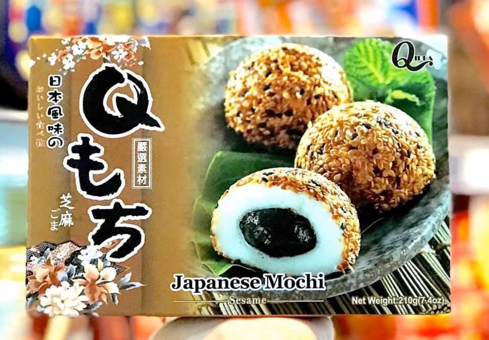 Bánh mochi đài loan - vị mè đen 210g - japanese mochi qidea sesame 210g