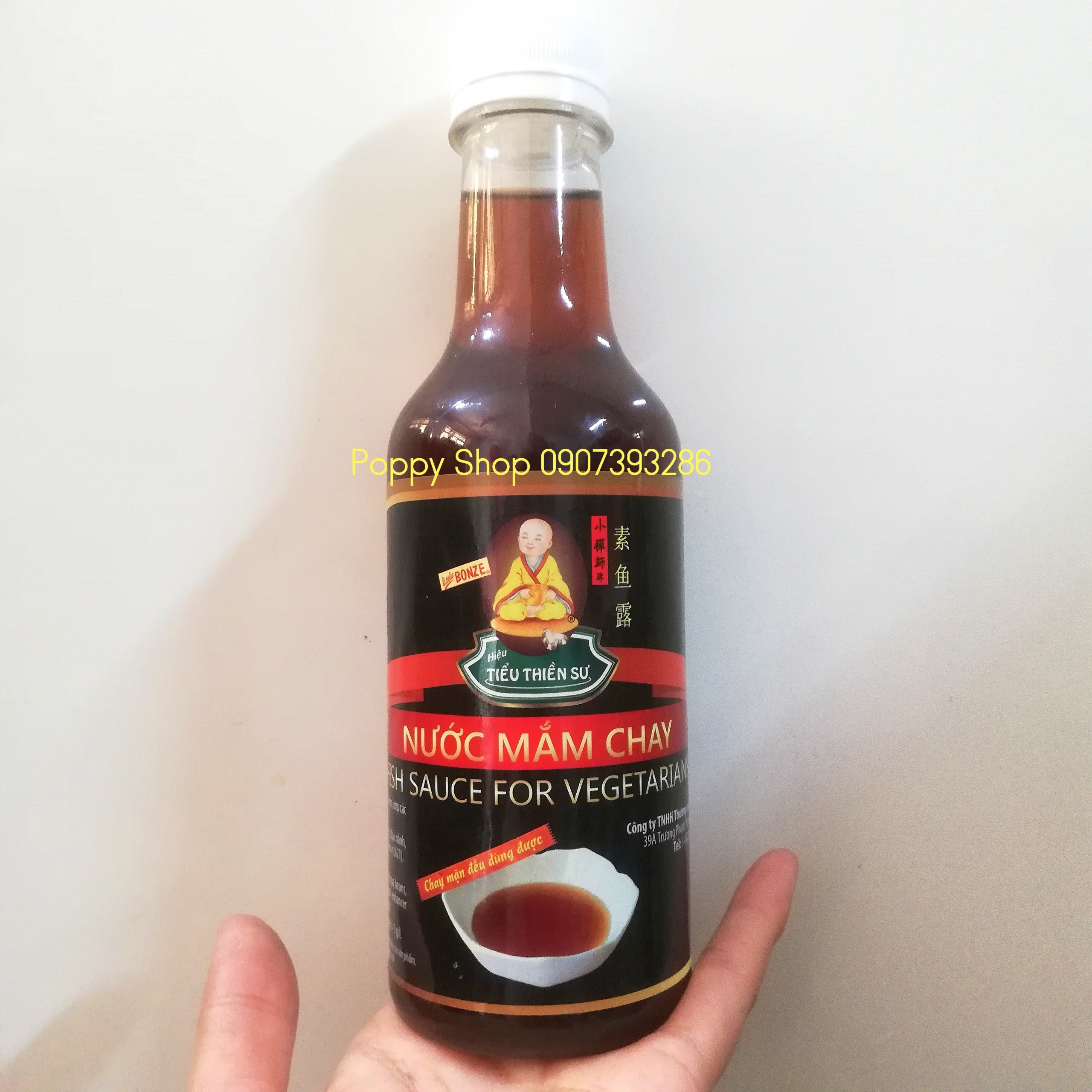 [HCM]Thùng 24 Chai Nước Mắm Đậu Nành Tiểu Thiền Sư (Chay Mặn Đều Dùng Được) Natural Fermented Soy Sauce 300 ML x24