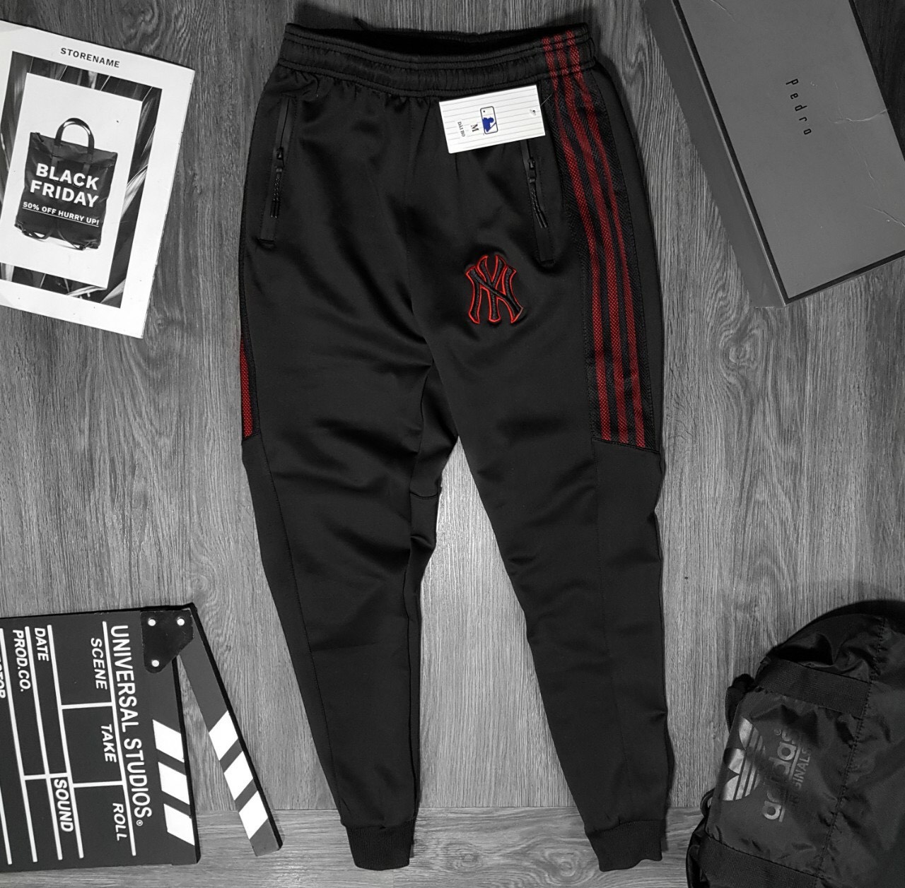 Quần Jogger thể thao nam cao cấp logo thêu New York cực chất - Hàng VNXK - Cường Thanos Sport thế giới đồ tập, quần áo thể thao tập gym