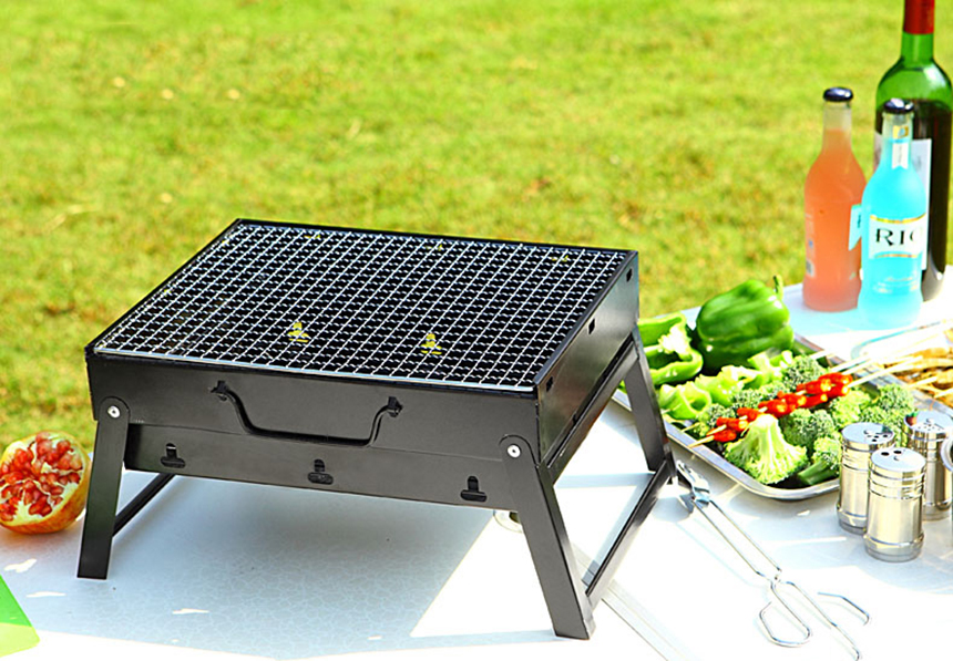 Bếp nướng than mini, Lò nướng thịt bằng than, Bếp nướng than hoa cao cấp - Vỉ nướng, khay phản nhiệt được làm từ inox chất lượng cao tạo độ bền của bếp và đảm bảo vệ sinh của đồ nướng - BH 1 đổi 1.