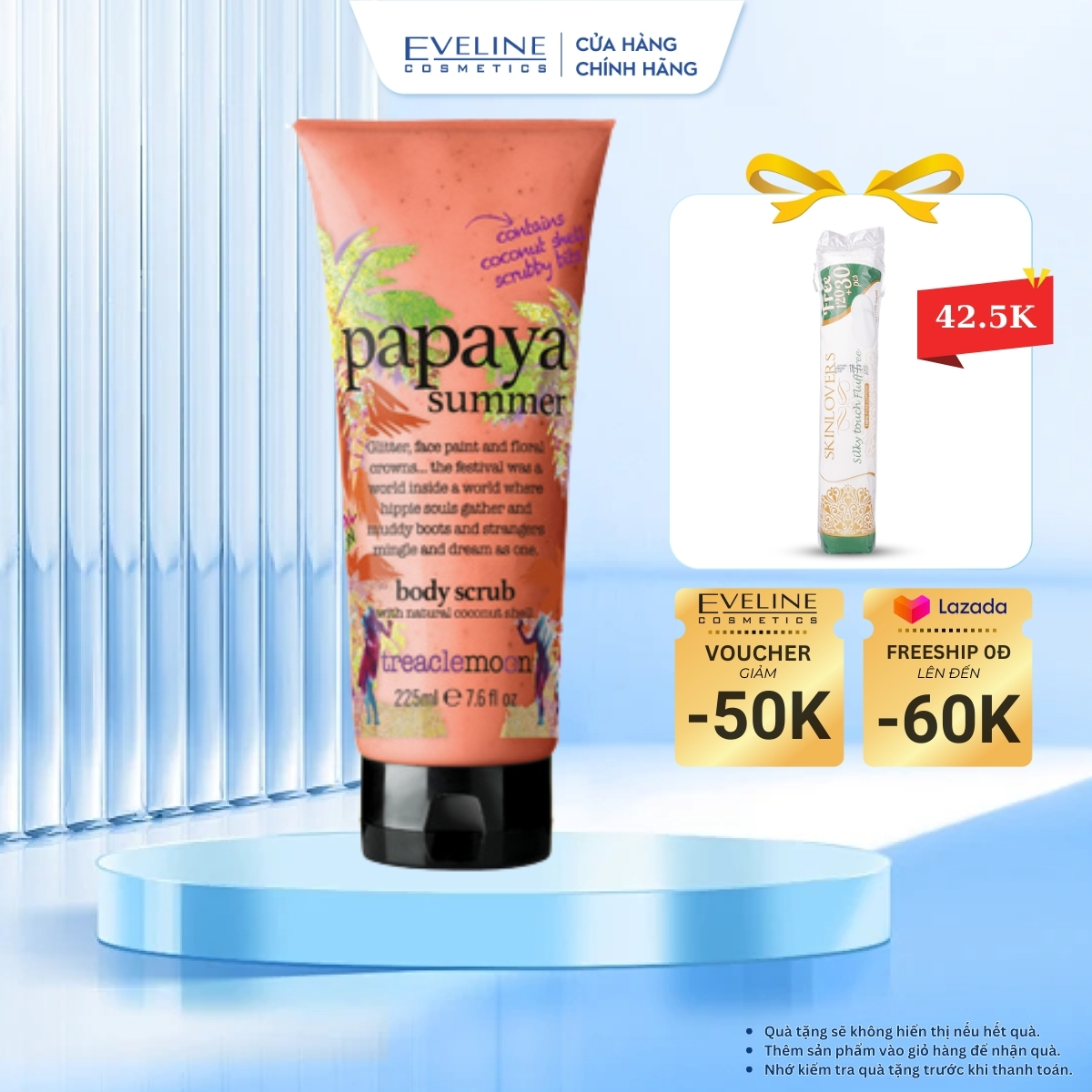 Tẩy da chết toàn thân Treaclemoon hương đu đủ 225ML