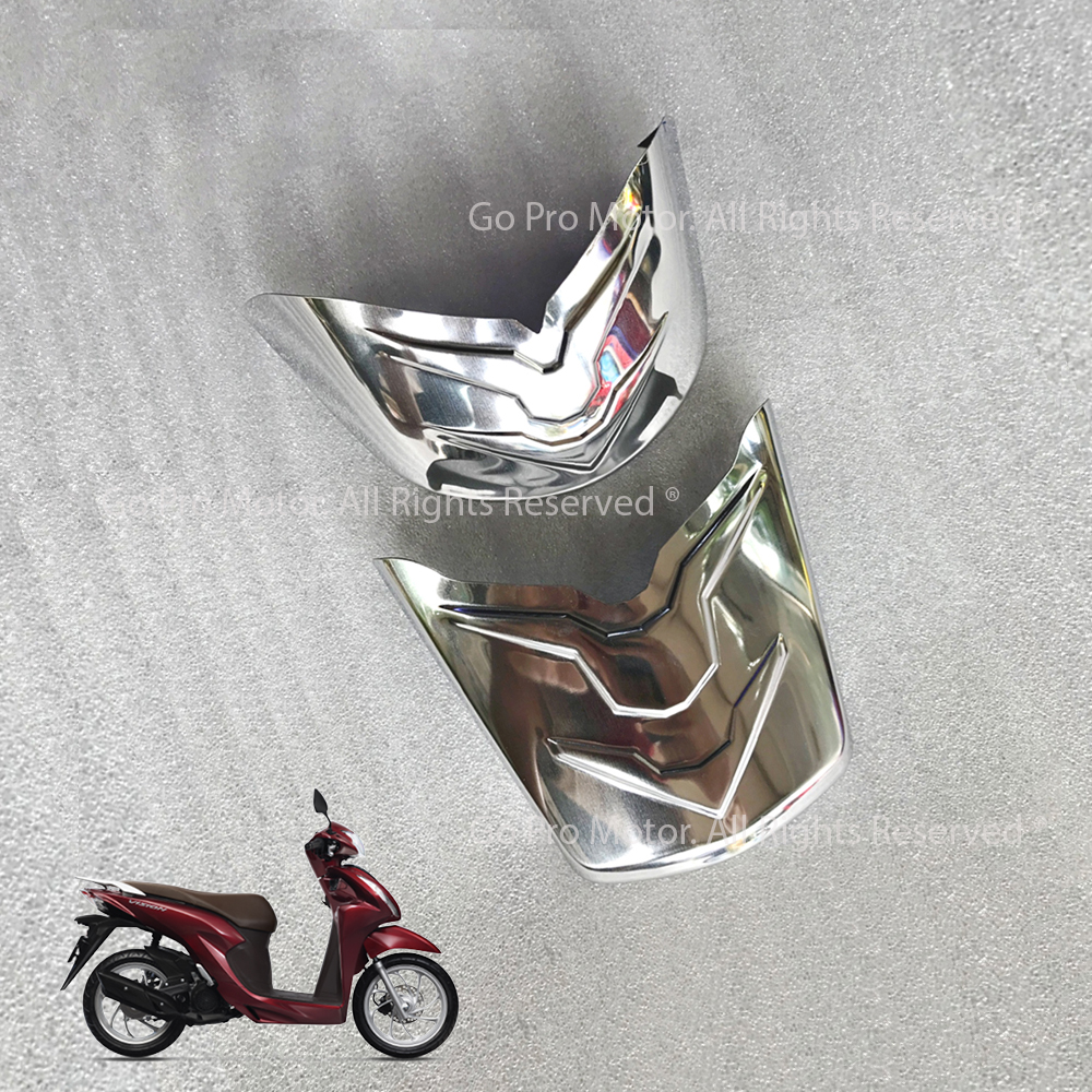 Bộ ốp mỏ & đuôi dè vision 2021 - 2023 inox