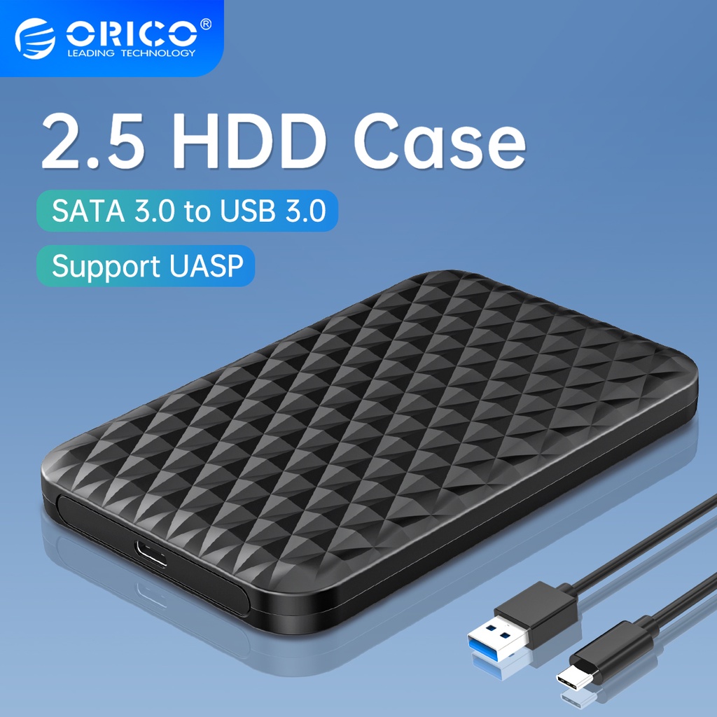 Ổ cứng ngoài box ổ cứng orico 2.5 hdd usb3.0 type c sang sata 5gbps cho sata iii ssd hdd 9.5 / 7mm tv ps4 xbox