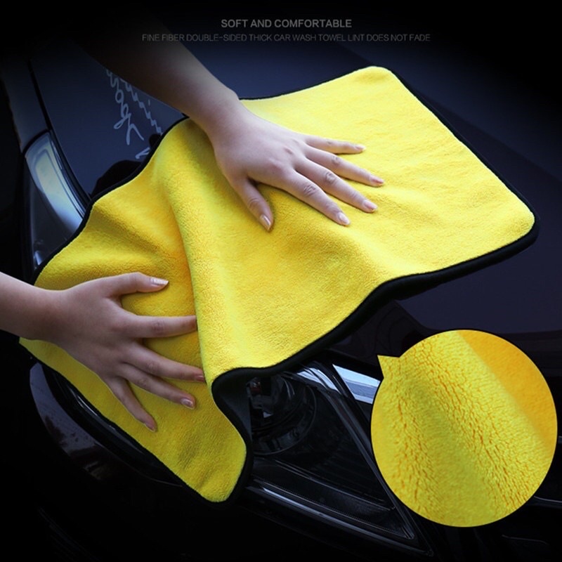 Khăn 2 lớp chuyên dụng lau xe máy, ô tô… Khăn 2 mặt lau xe / khăn 3M lau xe