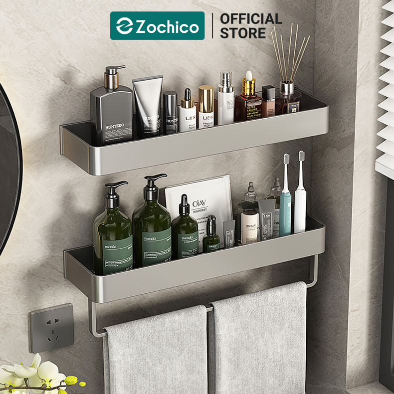 Kệ nhà tắm dán tường, kệ để đồ đa năng Zochico