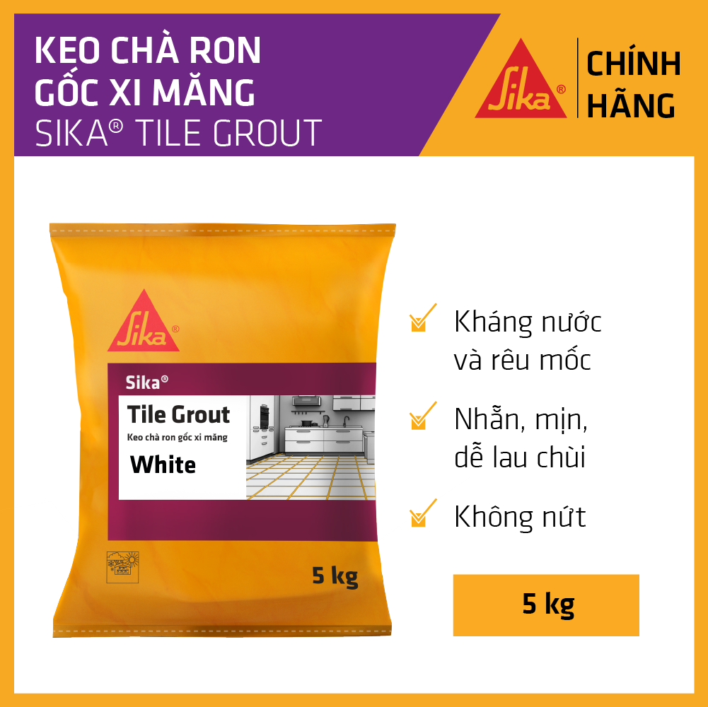 Sika - Keo chà ron chống thấm Sika ® Tile Grout