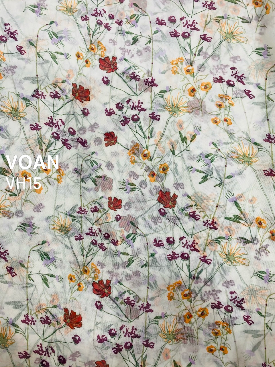 VẢI VOAN NHẬT HOA NHÍ - DÒNG VẢI THÔNG DỤNG - 1 MÉT X 1M5