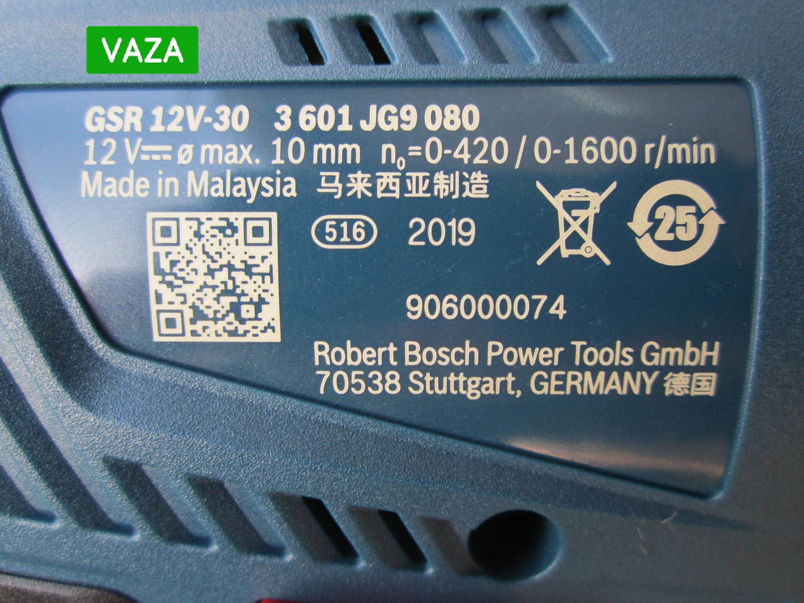 Máy khoan pin Bosch GSR 12V-30 - Động cơ không chổi than
