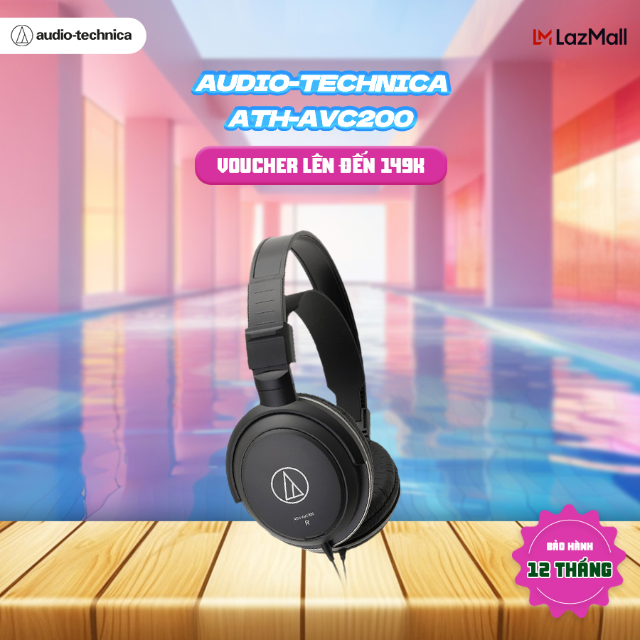 Tai nghe audio-technica professional hifi ath-avc200 - hàng chính hãng