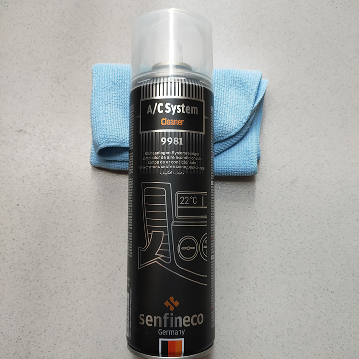[Tặng khăn] VỆ SINH HỆ THỐNG ĐIỀU HÒA TRÊN XE Ô TÔ Senfineco 9981, 520ml (A/C System Cleaner 9981, 520ml)
