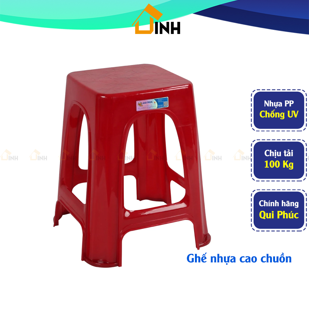 Combo 6-10 ghế nhựa cao chuồn Qui Phúc loại cao cấp