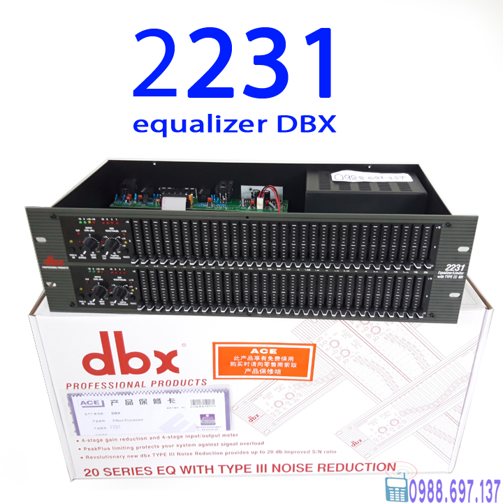 [Giá Sốc] lọc tiếng âm thanh dbx 2231 - lọc xì Equalizer dbx 2231 +TẶNG dâyCANON