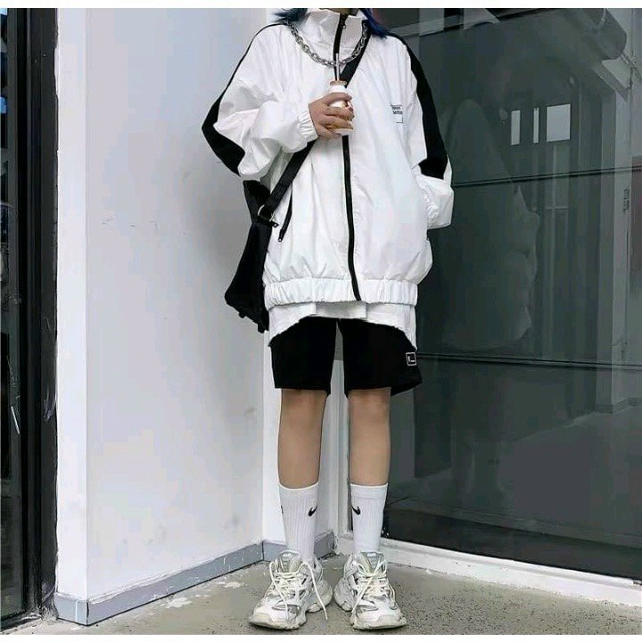 Áo khoác dù dây kéo khóa zipper phong cách năng động trẻ trung cá tính chuẩn UNISEX