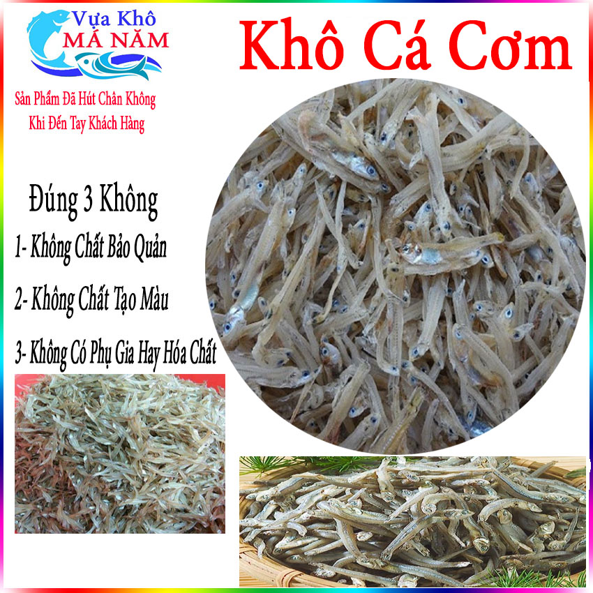 [HCM][HÀNG MỚI VỀ] 500gr Khô cá cơm Trắng rim mặn ngọt cá cơm khô đặc sản Nha Trang đóng túi hút chân không 500gram Uy Tín Chất Lượng Tại Vựa Khô Má Năm.