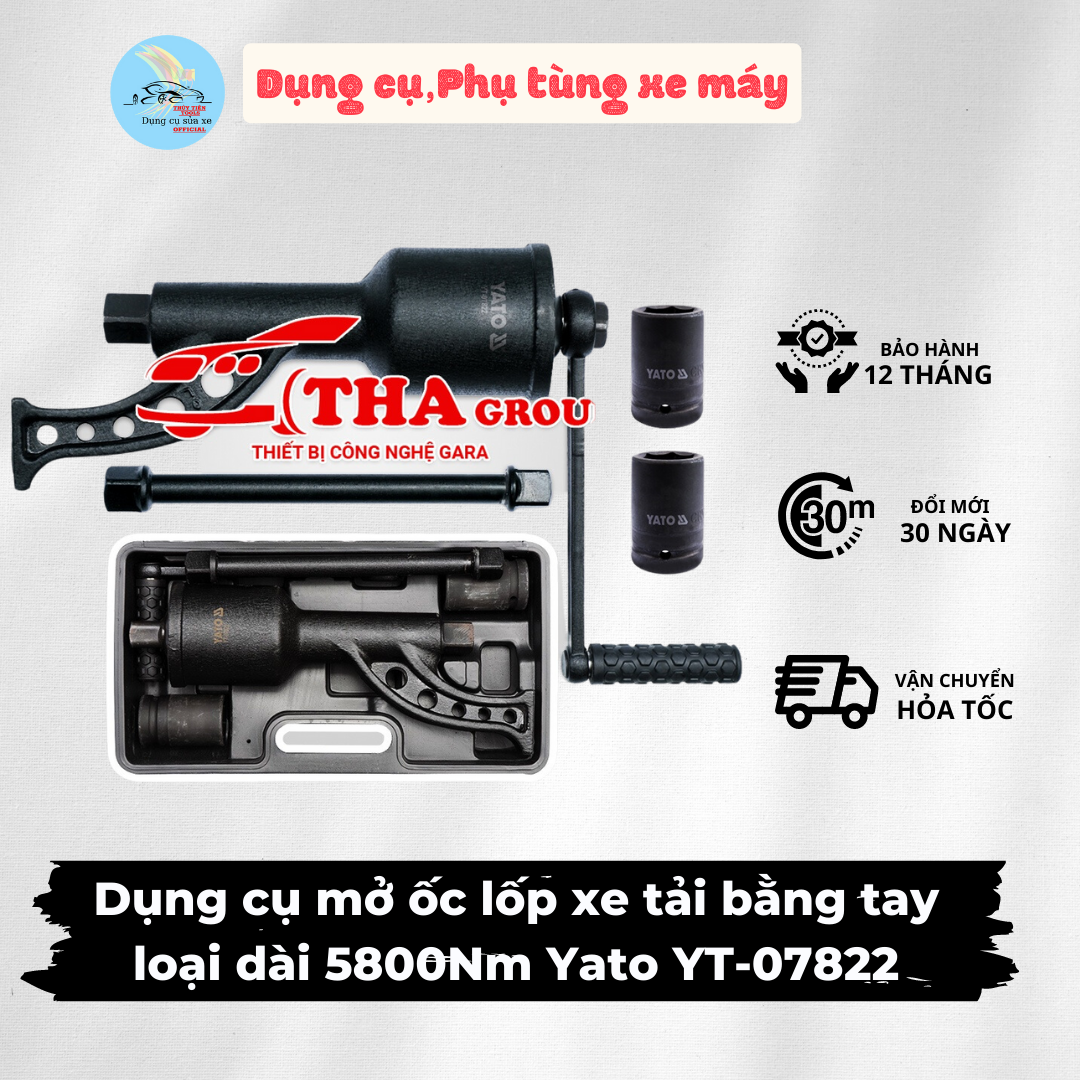 Dụng cụ mở ốc lốp xe tải bằng tay loại dài 5800nm yato yt-07822