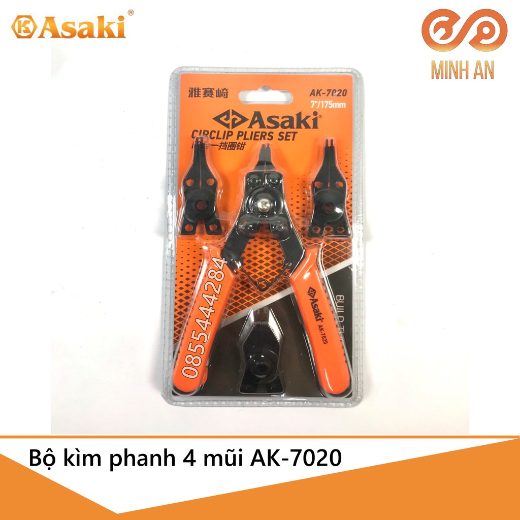 Kìm mở phe 7" asaki ak-7020