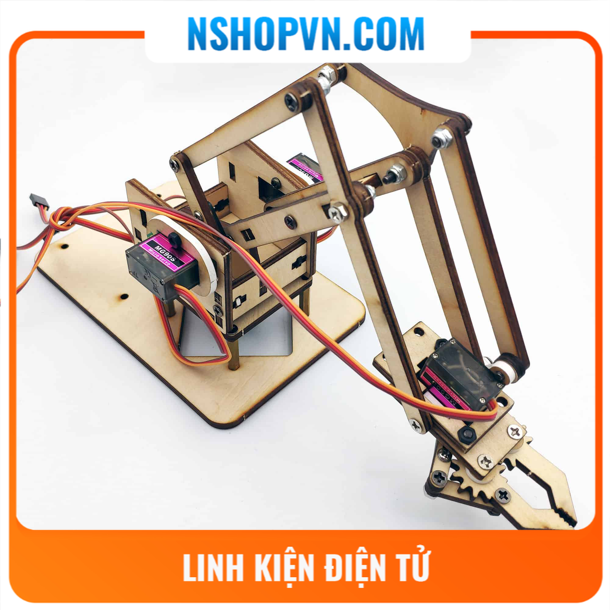 Bộ khung cánh tay robot 4 servo