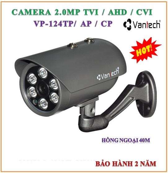 Camera hd-tvi 2.0mp vantech vp-124tp