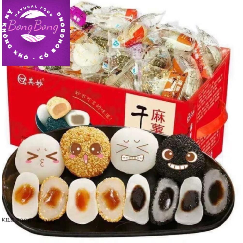 1 Thùng bánh MOCHI - đài loan đủ 4 vị mix 2 kg loại 1 -75-79 cái