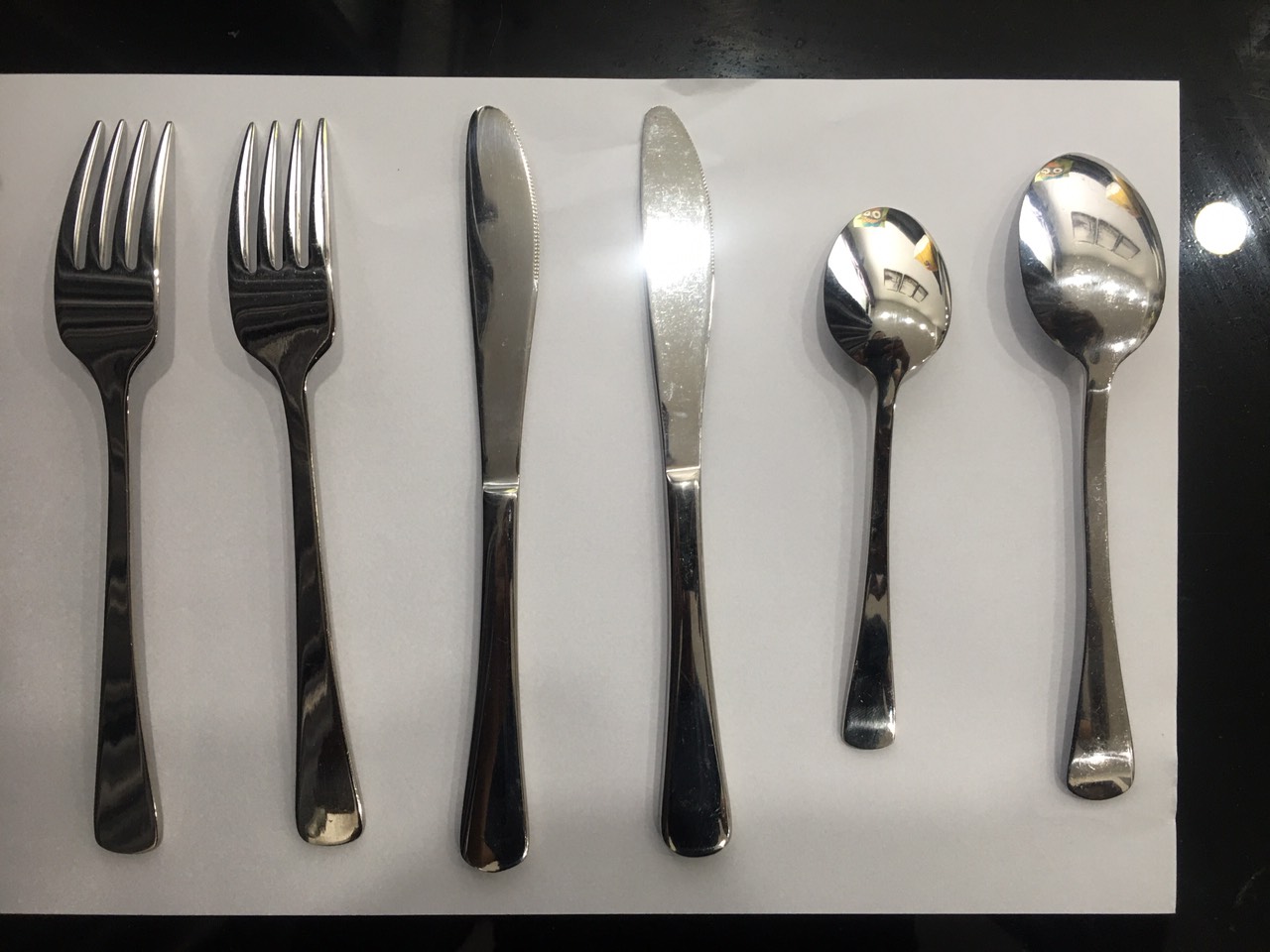 Bộ 6 món dao dĩa thìa Inox cao cấp, bộ dao bàn ăn, dao nhà bếp cao cấp