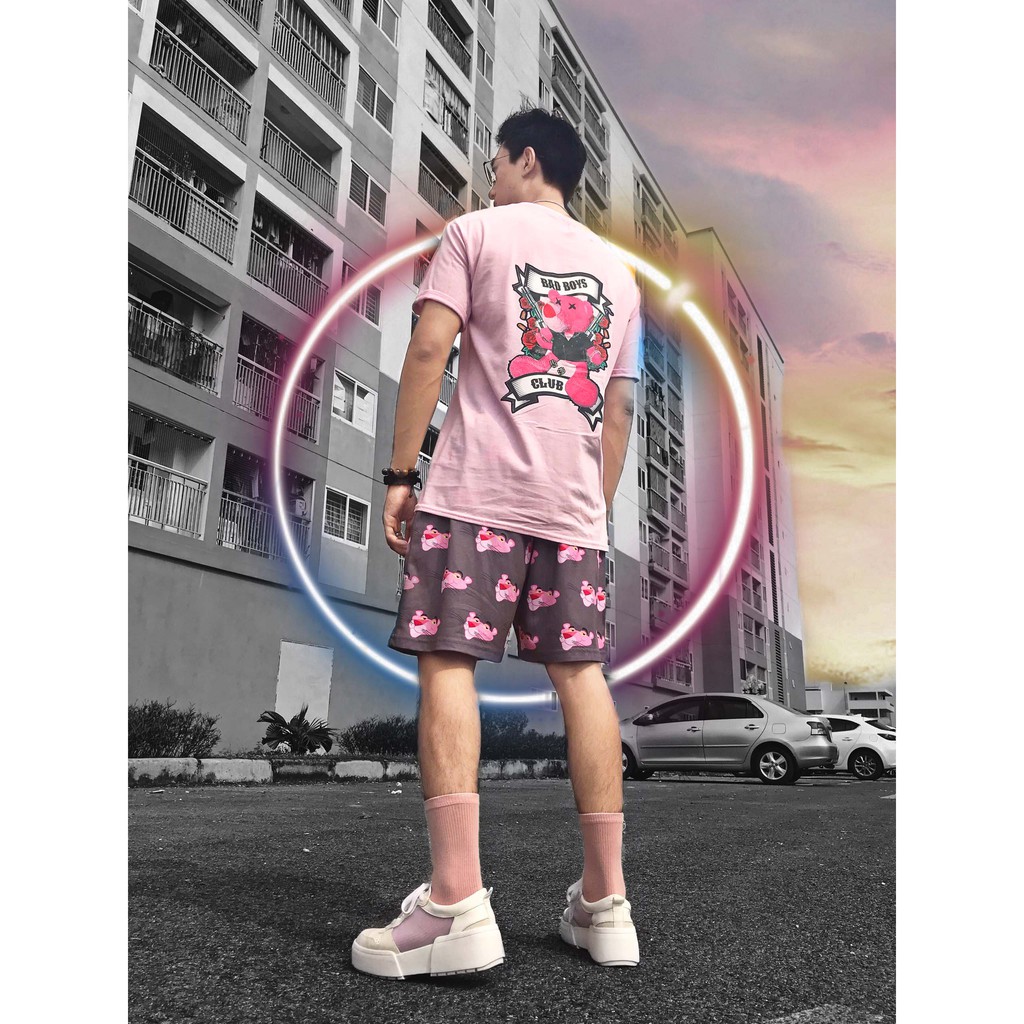 [HCM]Short Báo Hồng Pink Panther
