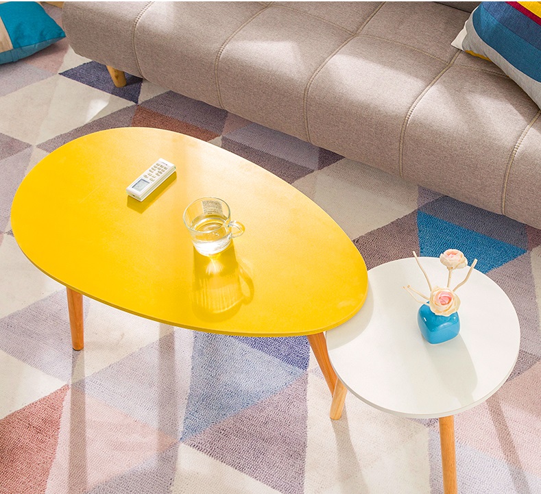 Combo bàn trà sofa cao cấp] trứng -tròn