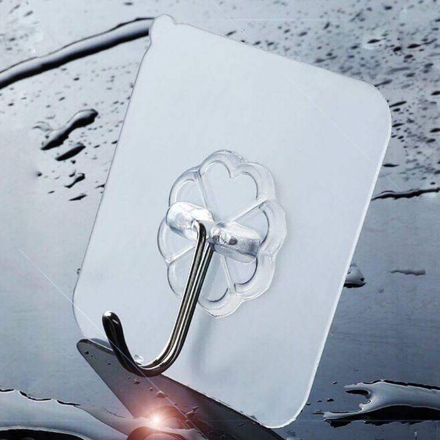 Bộ 40 móc dán tường siêu dính trong suốt 6x6cm