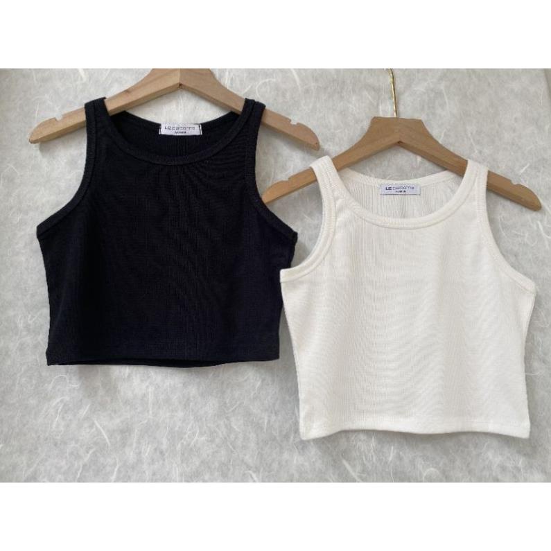 Áo ba lỗ sát nách croptop nữ ôm body chất len tăm sịn sò, Áo ba lỗ nữ ôm body