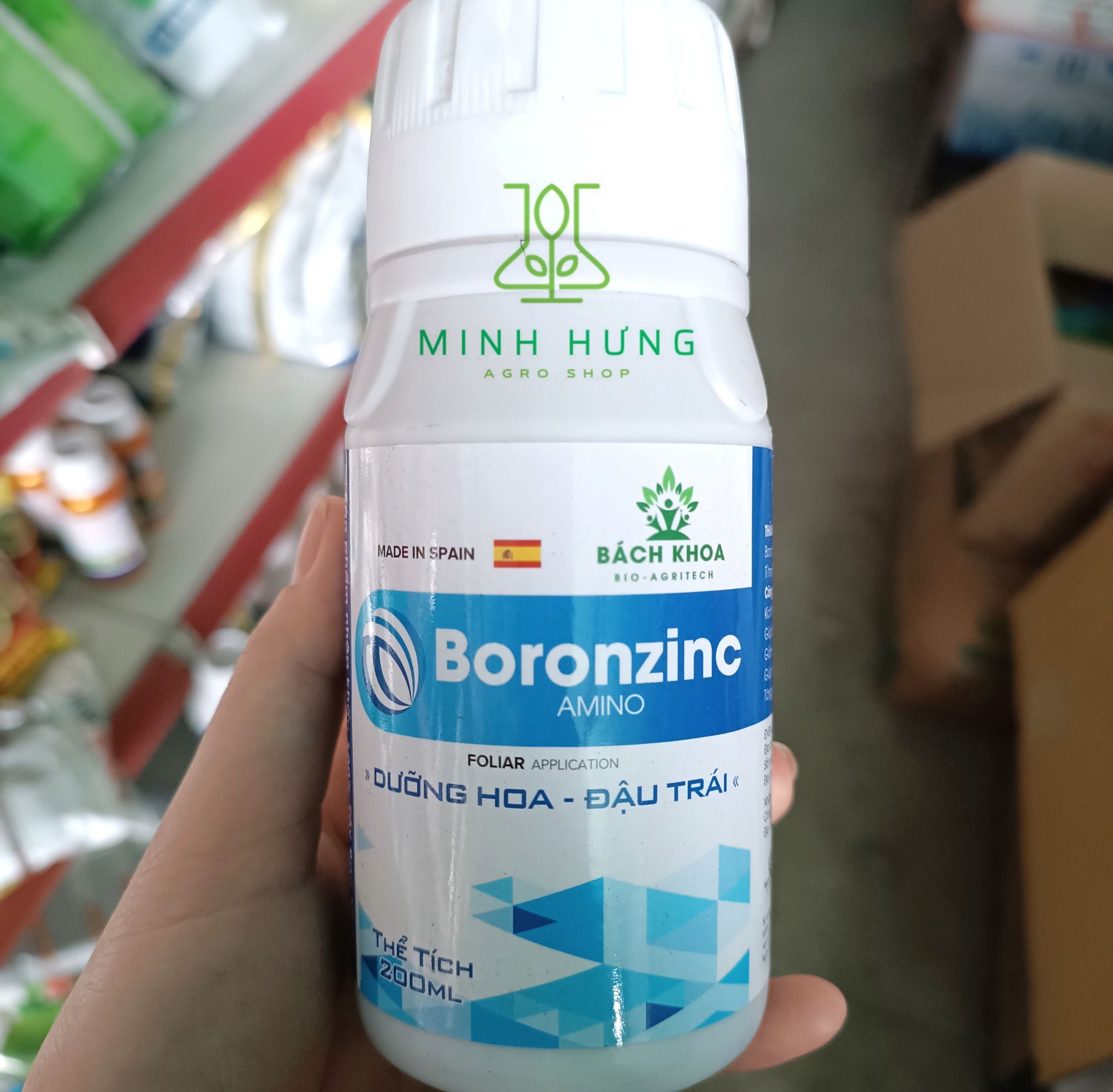 Phân bón vi lượng GNC 34 BORONZINC Amino chai 200ml