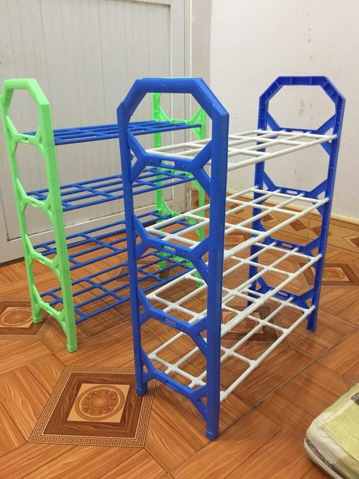 [HCM]KỆ  ĐỂ GIÀY DÉP 4 TẦNG NHỰA