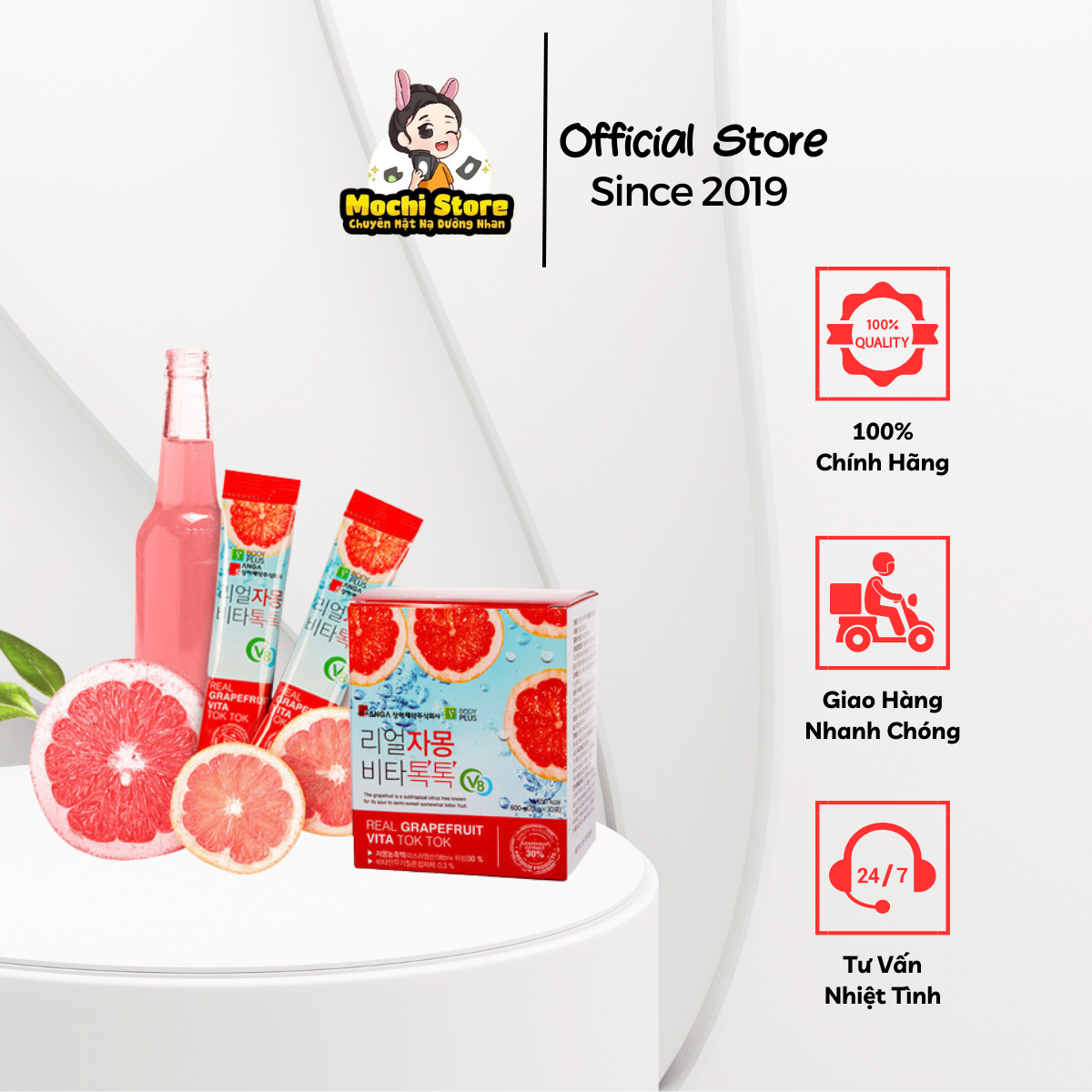 Nước Ép Bưởi Giảm Cân Real Grapefruit Vita Tok Tok Hàn Quốc
