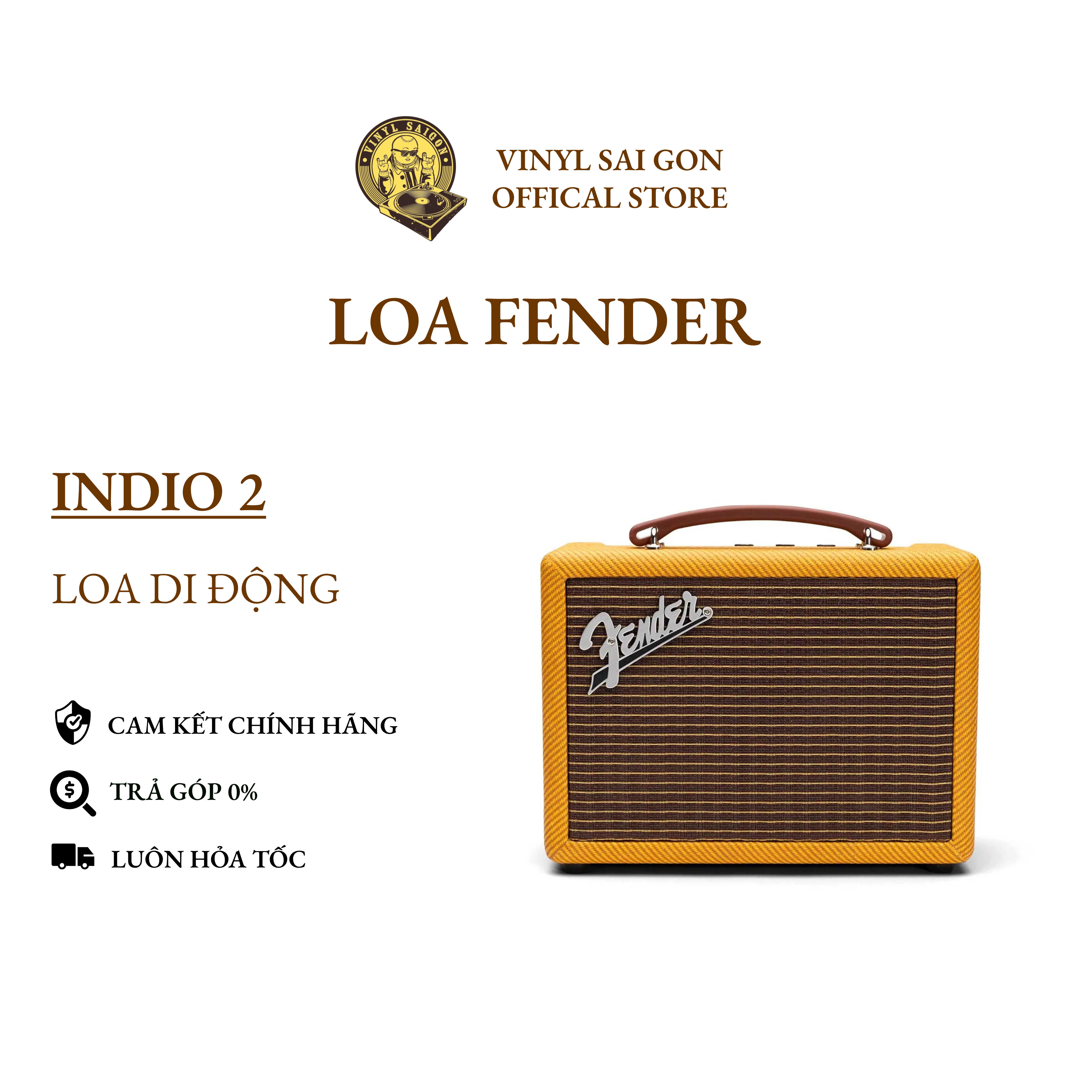 Loa di động fender indio 2 - bảo hành chính hãng 12 tháng