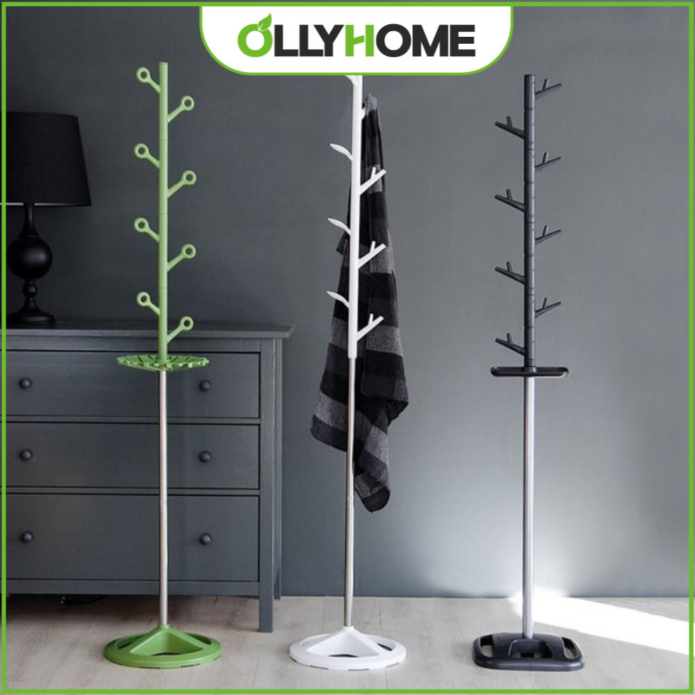 Cây Treo Quần Áo Ollyhome chất nhựa ABS bền chắc móc hình trái tim đế thăng bằng tốt không bị ngã STG2 - Móc treo quần áo Cây treo đồ Hanger stand