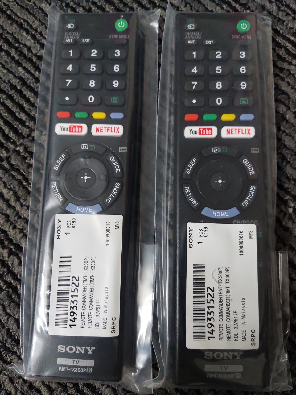 ĐIỀU KHIỂN TIVI SONY TX300P - DÙNG CHO TẤT CẢ TV SONY