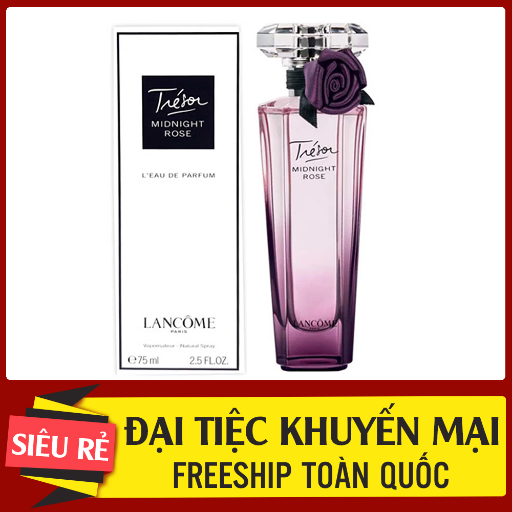 Nước hoa nữ lanco tresor midnight rose eau de parfum 75ml - gợi cảm, ngọt ngào, quyến rũ