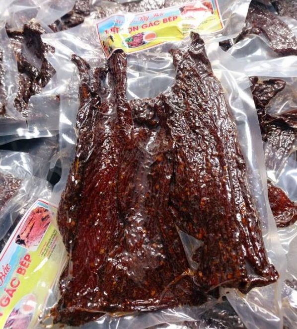 200gr thịt heo gác bếp, thịt lợn gác bếp - đặc sản tây bắc