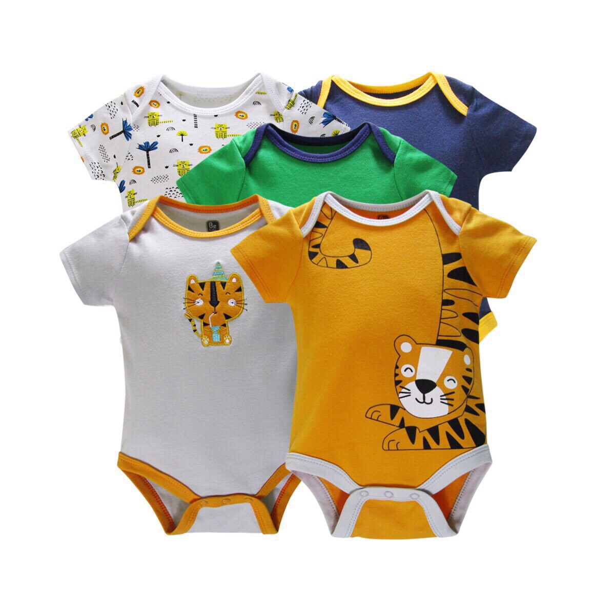 Combo 5 body/bodysuit hàng quảng châu cho bé trai bé gái từ 3-11kg