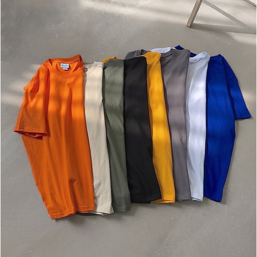 Áo thun trơn oversize đủ màu unisex