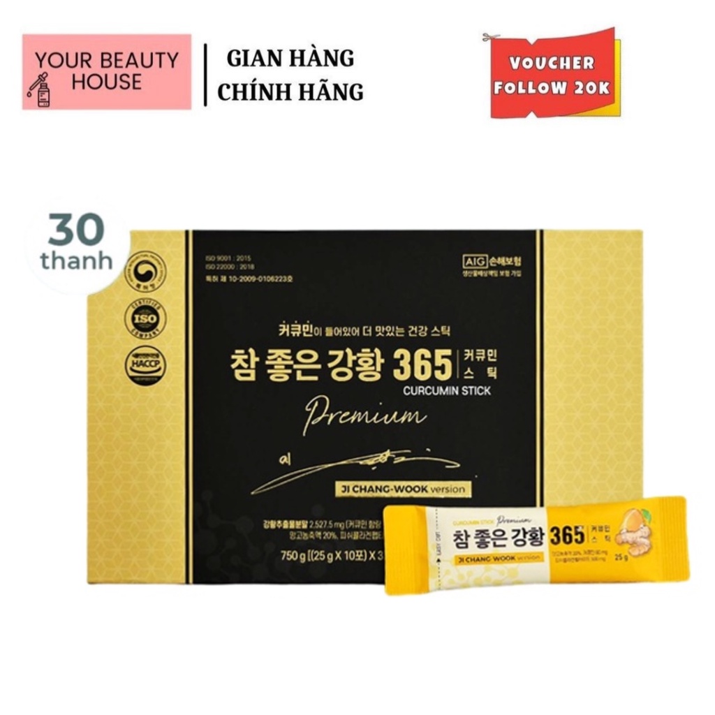 Nghệ Nano Curcumin 365 Collagen Premium Hàn Quốc - Dạng Thạch Mẫu Mới 30