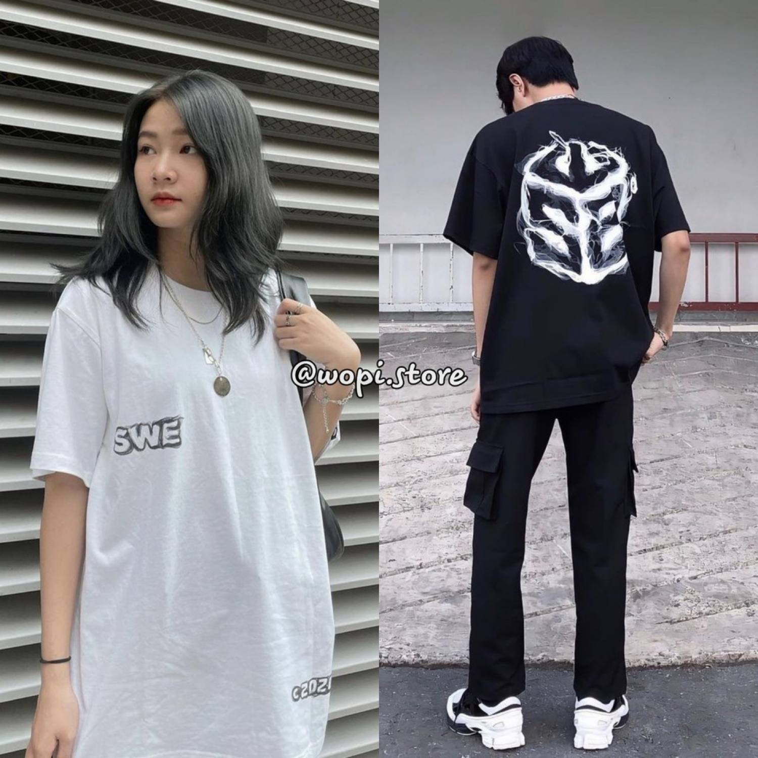 Áo thun tay lỡ swe smoke tee unisex