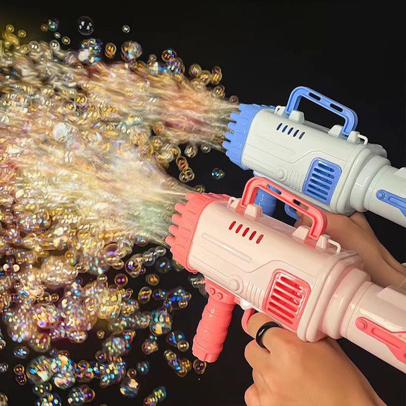 Súng bắn bong bóng, súng phun bong bóng 32 nòng có đèn