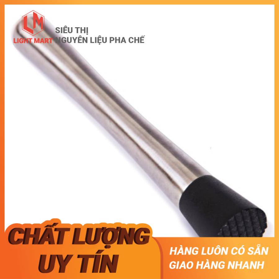 Chày dầm pha chế inox, dụng cụ nguyên vật liệu - Light Mart