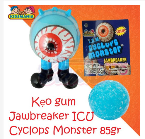 Kẹo gum Jawbreaker ICU Cyclops Monster 85gr siêu hot